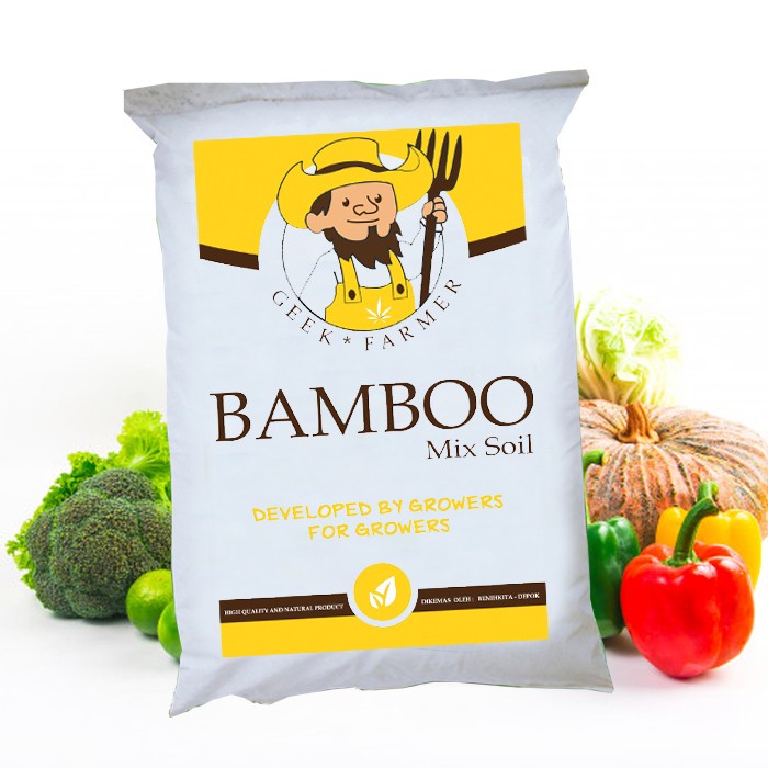 Media Tanam Bamboo Mix Soil Tanah Humus Bambu (Geek Farmer)