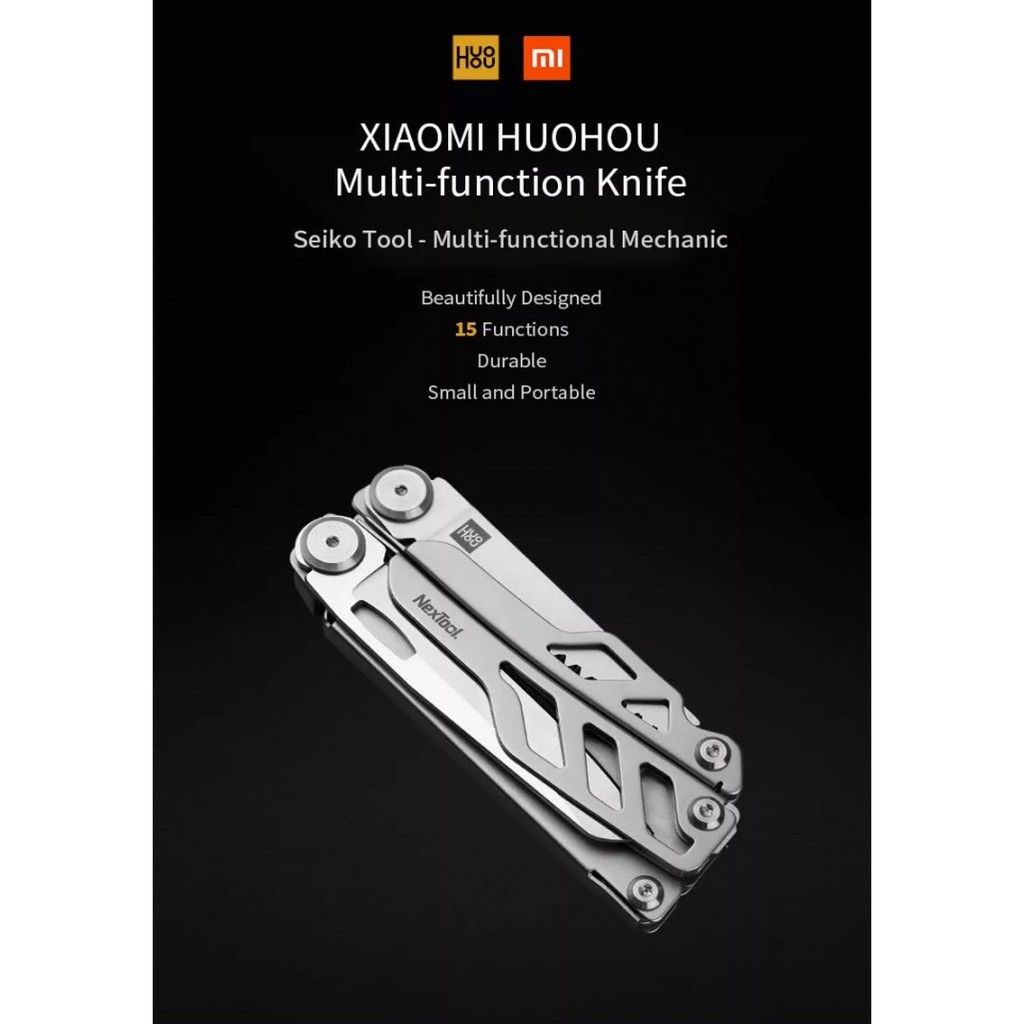 XIAOMI HUOHOU Stainless Steel Pocket Folding Multifunction Knife