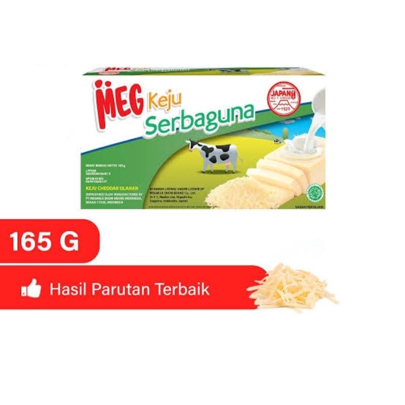 

Keju Cheddar Meg Serbaguna 165gr