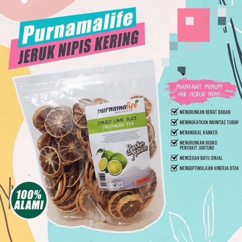 

Teh nipis kering iris 10 gr/ Dried Lime slice premium tea by Purnamalife