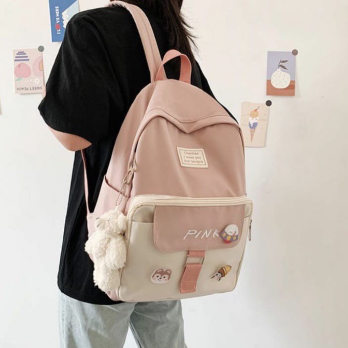 ARMELIA SHOP - TAS RANSEL TAS SEKOLAH BACKPACK ANAK REMAJA CATUR