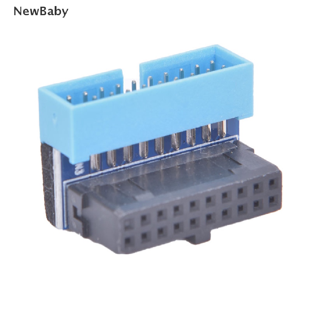 Newbaby Adapter Extension USB 3.0 20 pin Male Ke Female Sudut 90 Derajat Untuk Motherboard