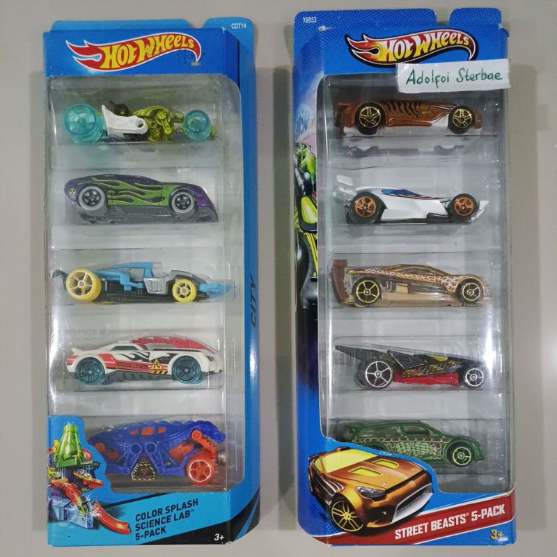 hotwheels hot wheels isi 5 color splash science lab 5-pack city spector overbored 454 wattzup barbar