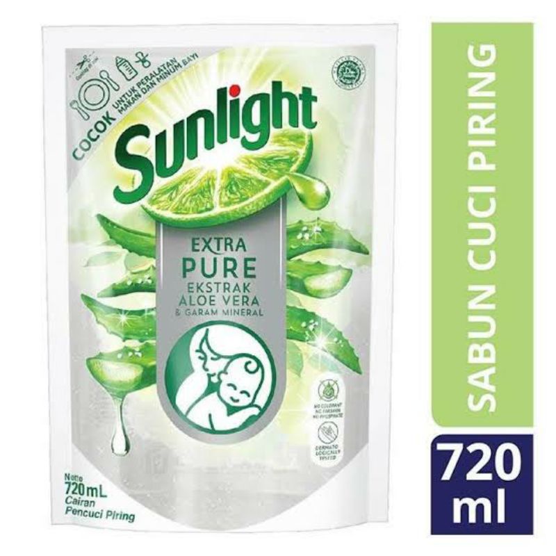 SUNLIGHT Sabun Cuci Piring Extra Pure [720 mL]