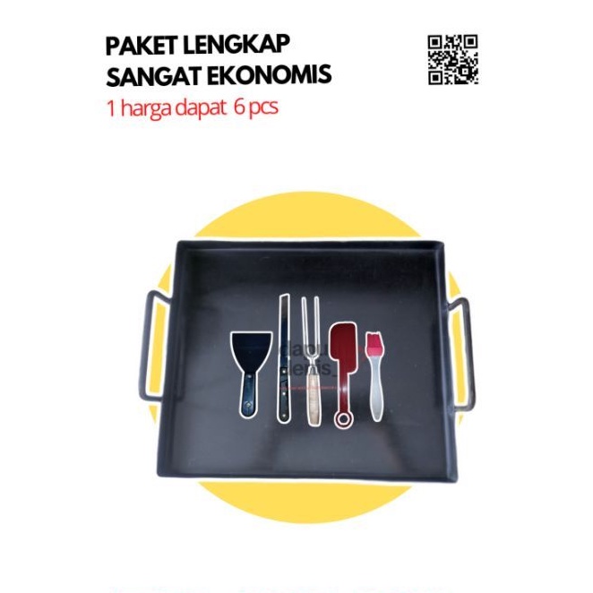 (PAKET 3) WAJAN ROTI BAKAR / PAKET USAHA ROTI BAKAR/ WAJAN BURGER / WAJAN KEBAB / WAJAN TELOR / WAJA