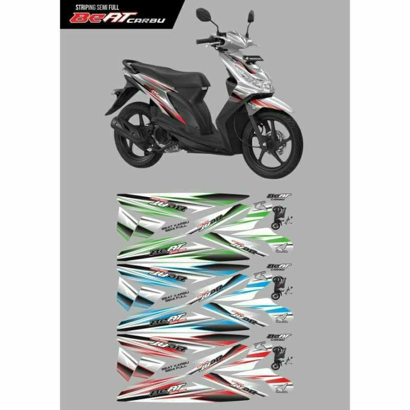 stiker striping motor beat karbu / STRIPING MOTOR BEAT CARBU / stiker variasi beat karbu