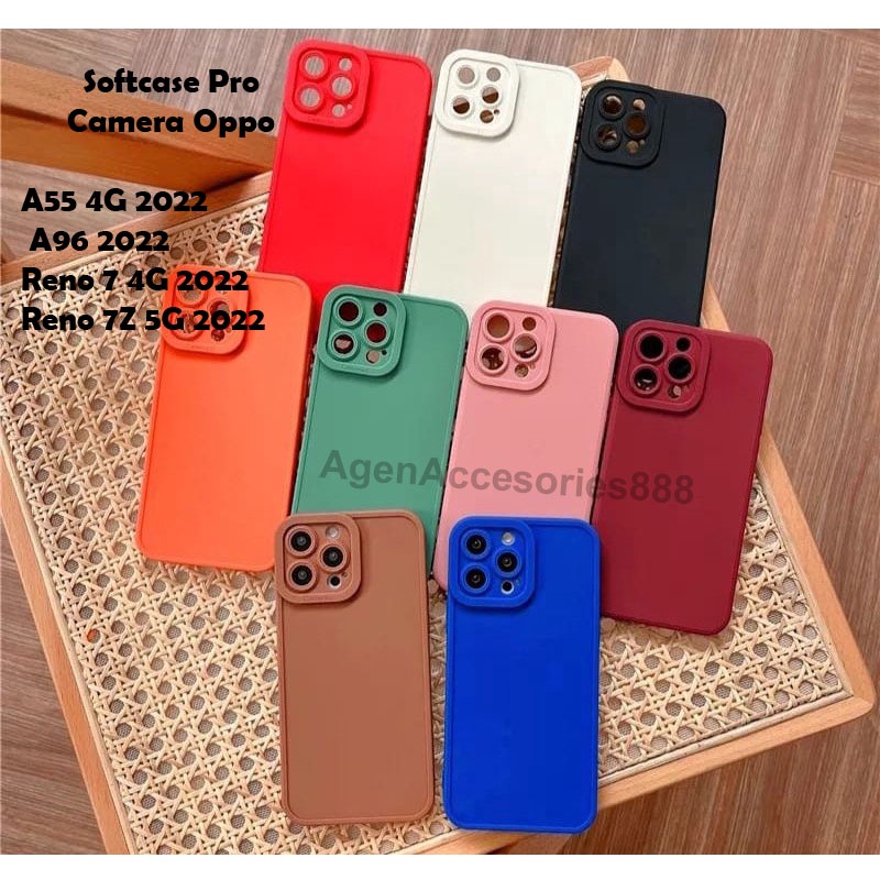 Softcase ProCamera Oppo/ Pelindung Kamera HP Oppo Series A55 4G 2022/ A96 2022/ Reno 7 4G 2022/ Reno