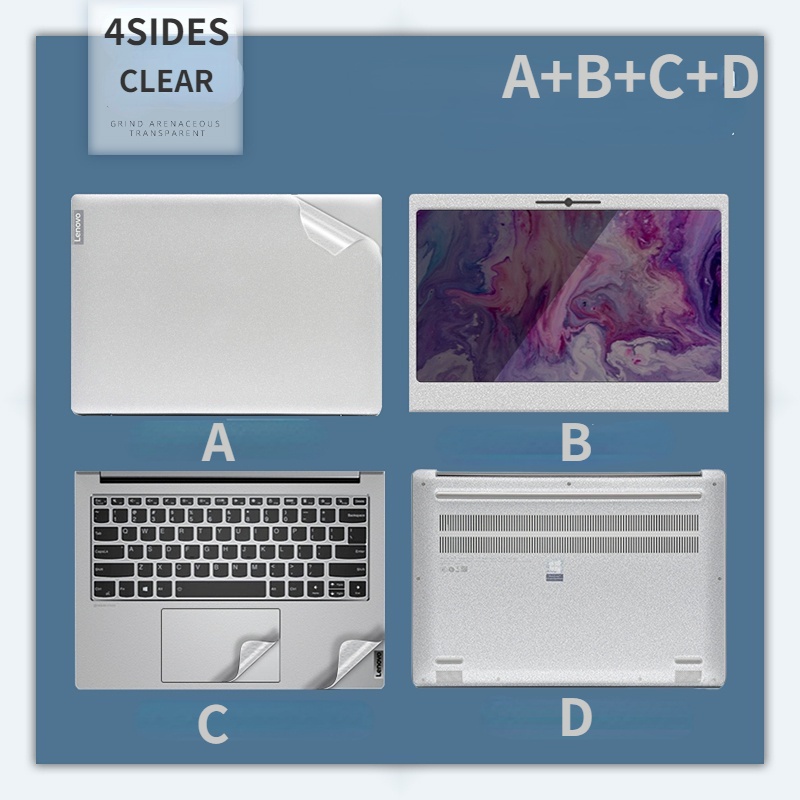 Stiker Skin Vinyl Transparan Warna Hitam Polos Untuk ASUS ROG G513Q FX506HC FX506HM Zenbook U3700J U3700 Adolbook 2020 Adolbook