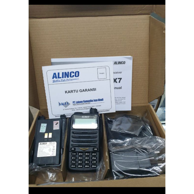 Alinco DJ-CRX7 HT Dual Band Garansi Resmi Ori Handie Talkie DJCRX7 DUALBAND