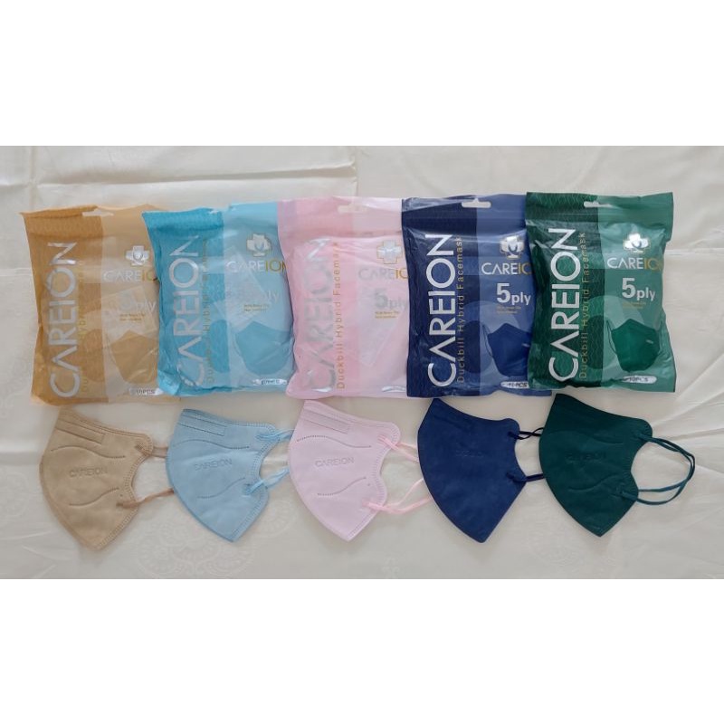 Masker Duckbill Hybrid Careion 5ply 10pcs per pack