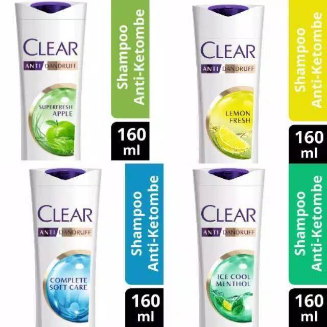 Clear Shampoo Anti Ketombe 160ml All Varian ORIGINAL-BPOM