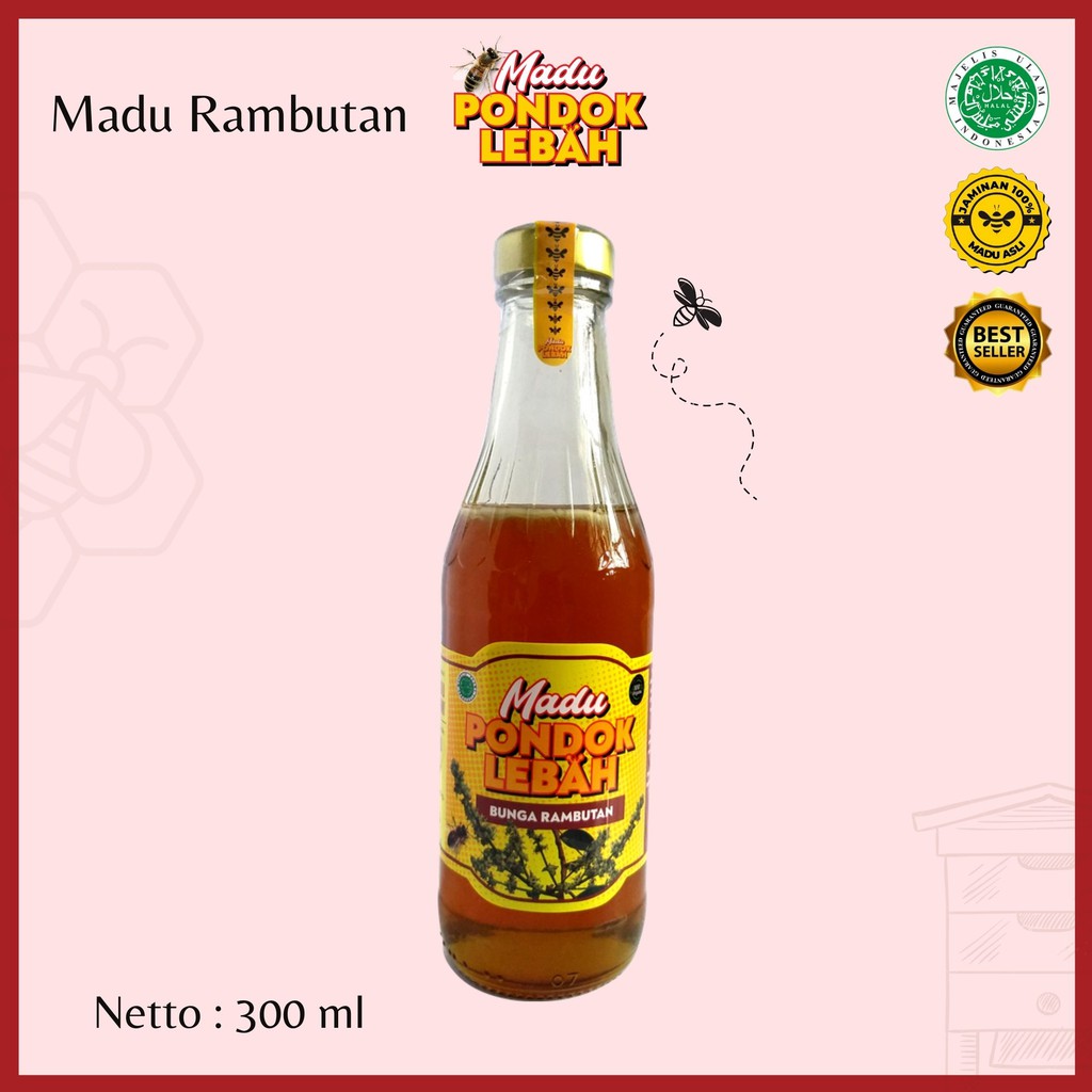 

Madu Rambutan 300ml - Pondok Lebah