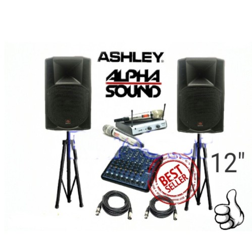 Paket SoundSystem Karaoke Alphasound AS112AM 725 ORIGINAL 12 Inch