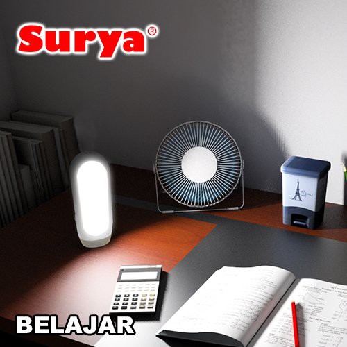 Surya Lampu Emergency SYT L103 Light LED 20 SMD + Senter 1 Watt Super LED Rechargeable Cable Bundle