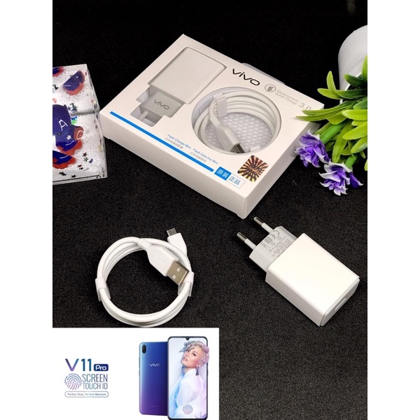 CHARGER VIVO V11 PRO MICRO TYPE C ORIGINAL FAST CHARGING