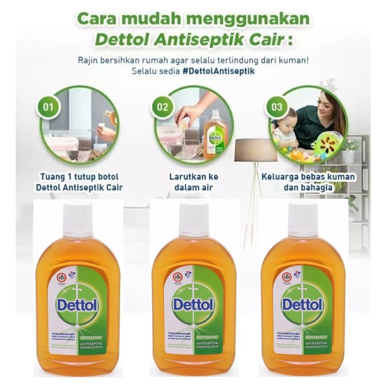 DETTOL Liquid Dettol Antiseptik Dettol Cair Anti Septik Dettol Antiseptic  Desinfektan Dettol Origin