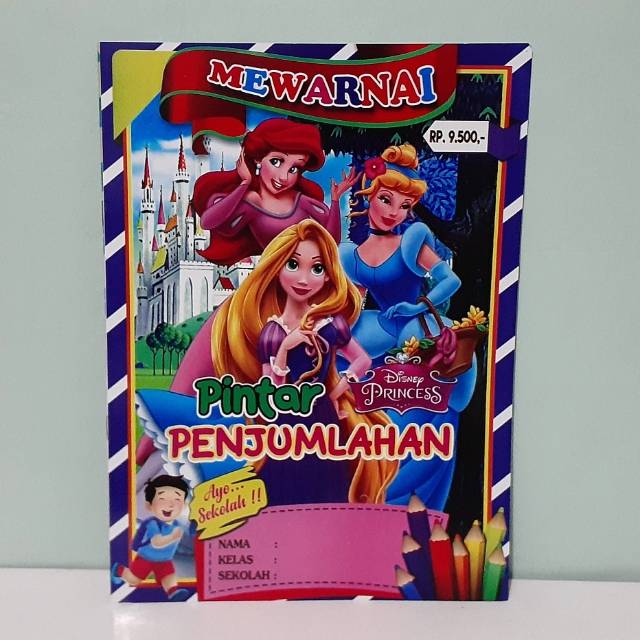 Buku Mewarnai Gambar Princess