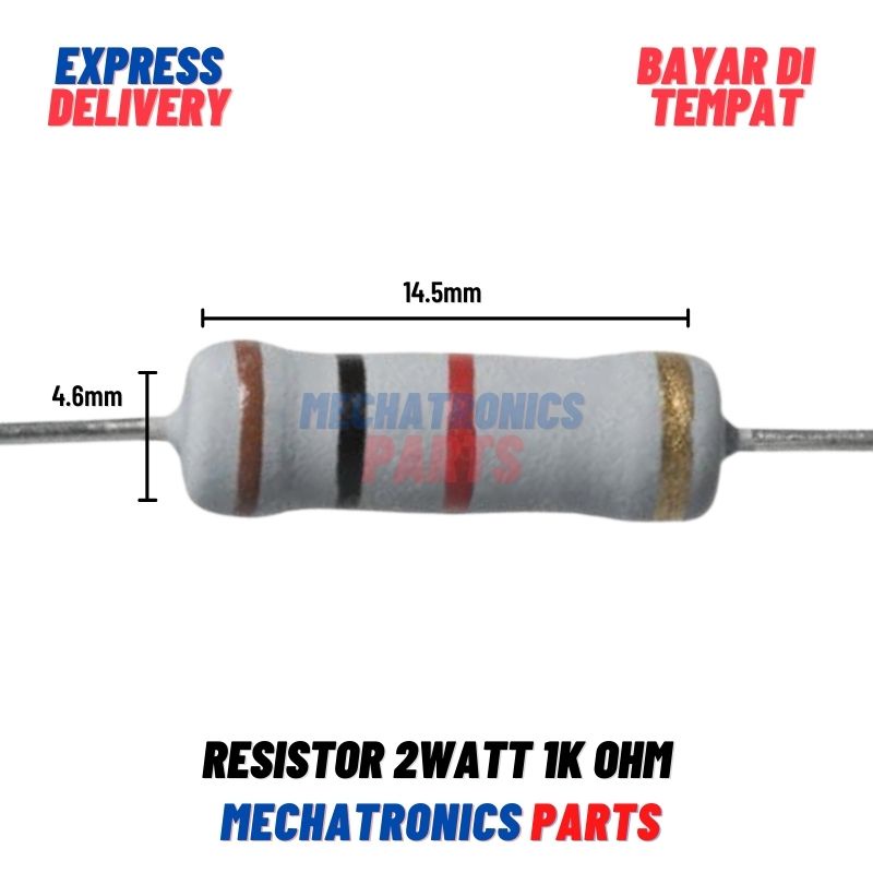 [PAS-9187] RESISTOR 2WATT 1KOHM