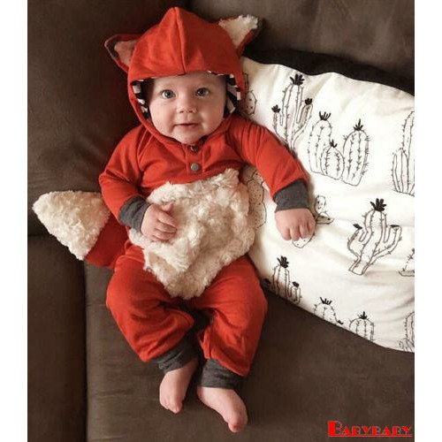 Cosplay Baby Kostum Bayi Baru Lahir Rubah Baju Monyet Jumpsuit