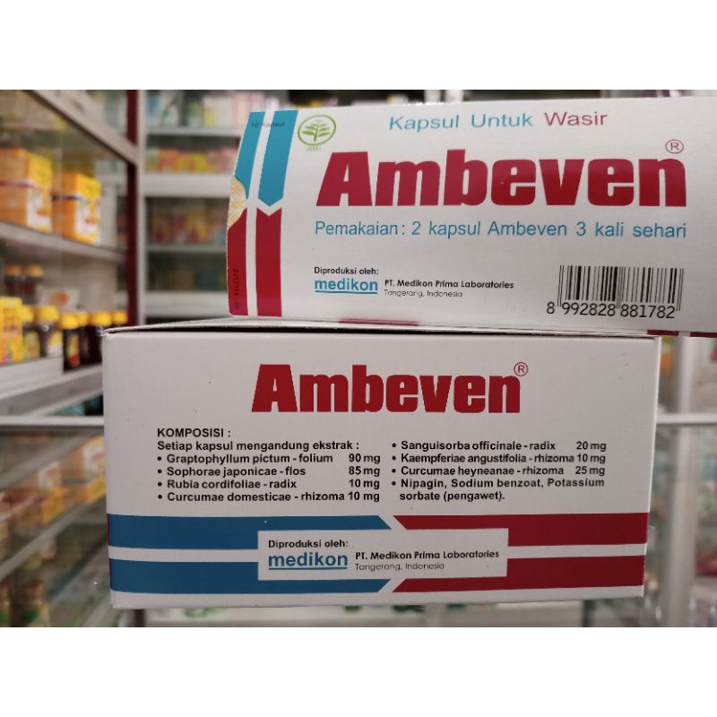 AMBEVEN 1BLISTER @10 Kapsul  | Kapsul Untuk Wasir - ED 04/2026