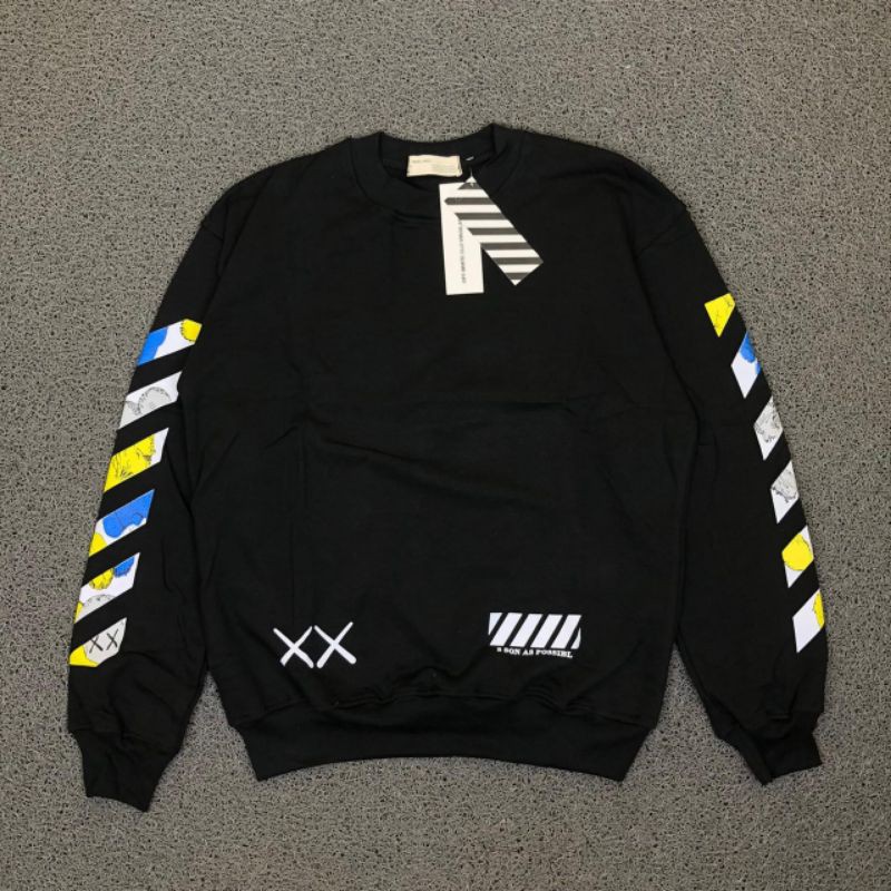 CREWNECK OFF WHITE HIGH QUALITY CASUAL HYPE FASHION PRIA