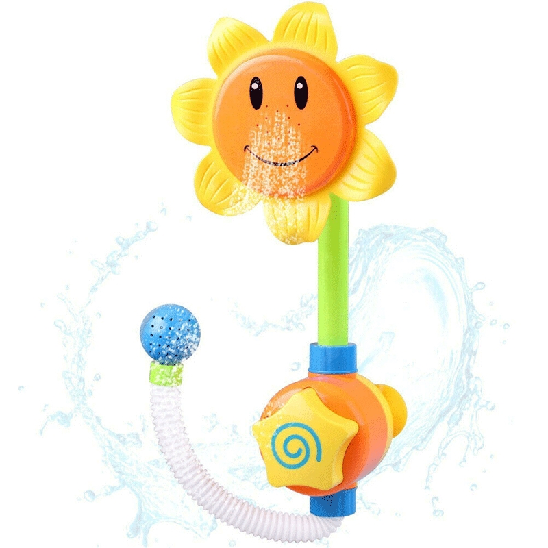 Baby Kids Bath Sunflower Spray Hand-eye Water Shower Tub Faucet Bathroom Toys