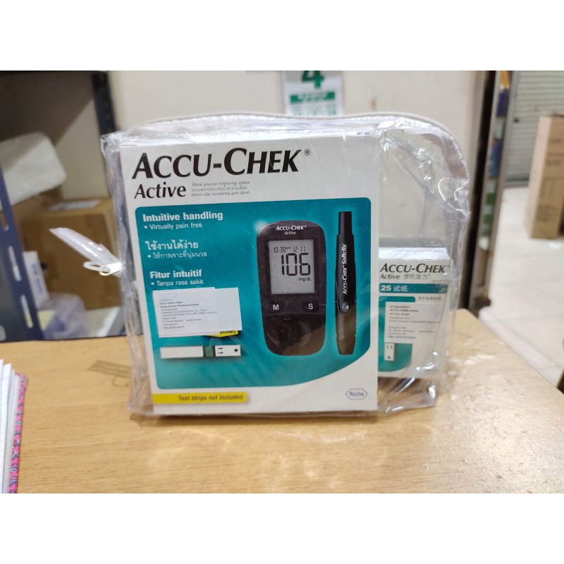Alat Accu Check - Active/alat Cek Gula Darah Accu Check Active