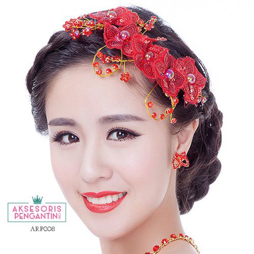 [BISA COD] HEADPIECE PENGANTIN HIASAN RAMBUT AKSESORIS SANGGUL ARP008