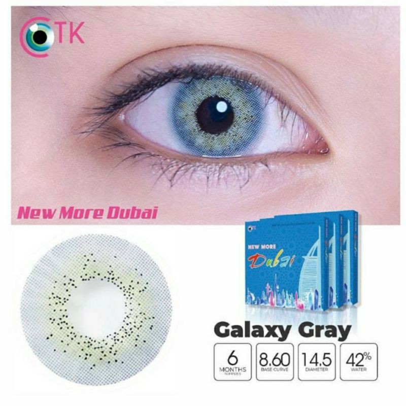 Softlens NEW MORE DUBAI GALAXY GREY MINUS -0.50 S.D -6.00