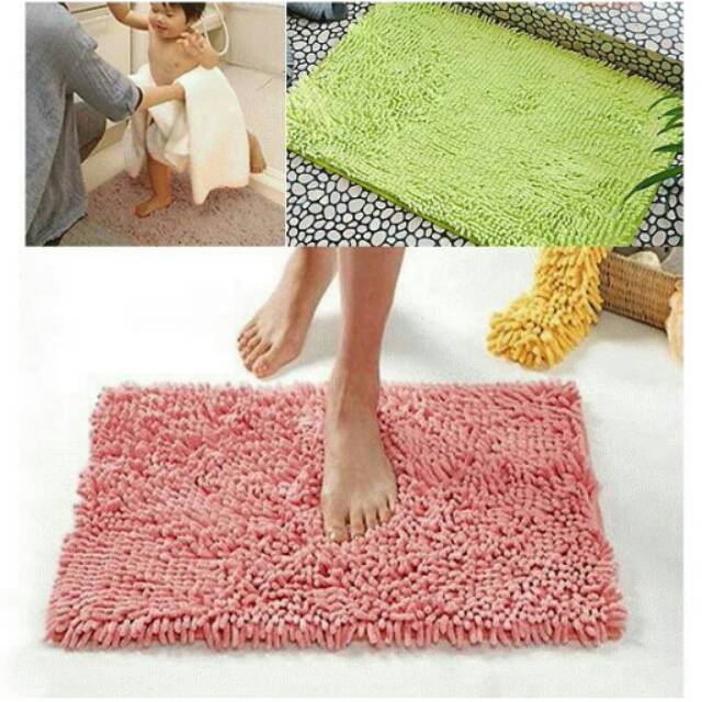 KESET Dapur serbaguna ANTI SLIP CENDOL CHENILE FLOOR MAT9