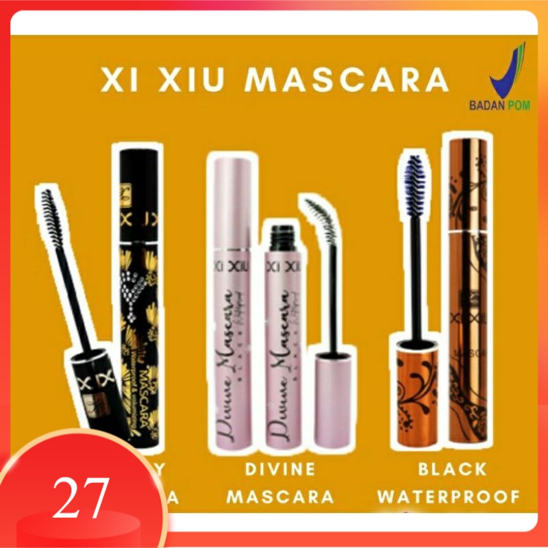 Xi Xiu Lovely | Black | Pink Mascara Divine Waterproof Volumizing BPOM | maskara XIXIU