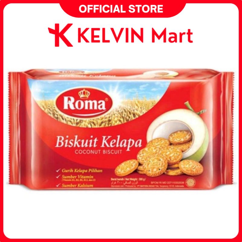 

Roma Biscuit Biskuit Kelapa pck 300g | KELVIN Mart