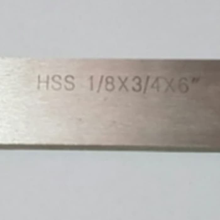 HSS Mata Pahat Bubut HSS Rectangular Flat Cut Off 1/8x3/4x6"