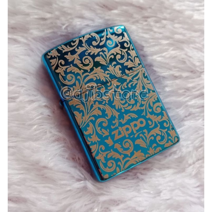 ZIPPO BLUE ICE MOTIF BATIK PREMIUM