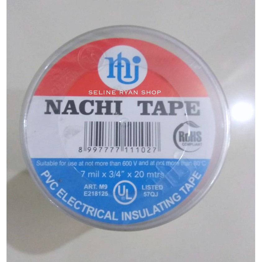 

Isolasi Pengaman Listrik Nachi Tape Hitam 20meter