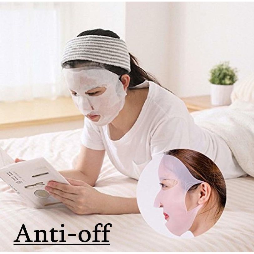 Strap Masker Wajah Bahan Silikon Reusable Untuk Mengurangi Double Chin