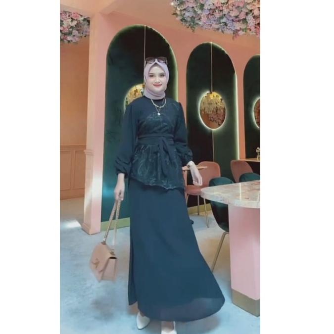 Top Produk.. [PALING MURAH] ZASKIA GAMIS TERBARU//DRESS KONDANGAAN SAUKIA SHARA//DRESS MUSLIM VIRAL 