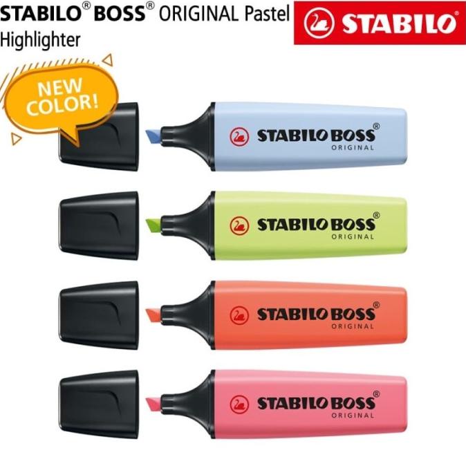 

STABILO MARKER BOSS PASTEL SET PAKET 4 PCS PEN HIGHLIGHTER ORIGINAL