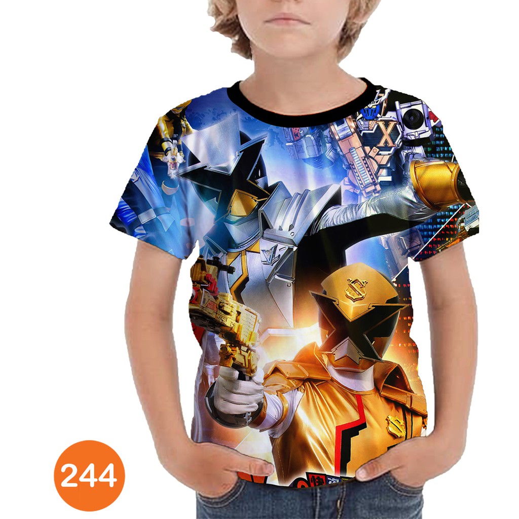 Baju Lupin Rangers 3D Baju Kartun Series Anak #244