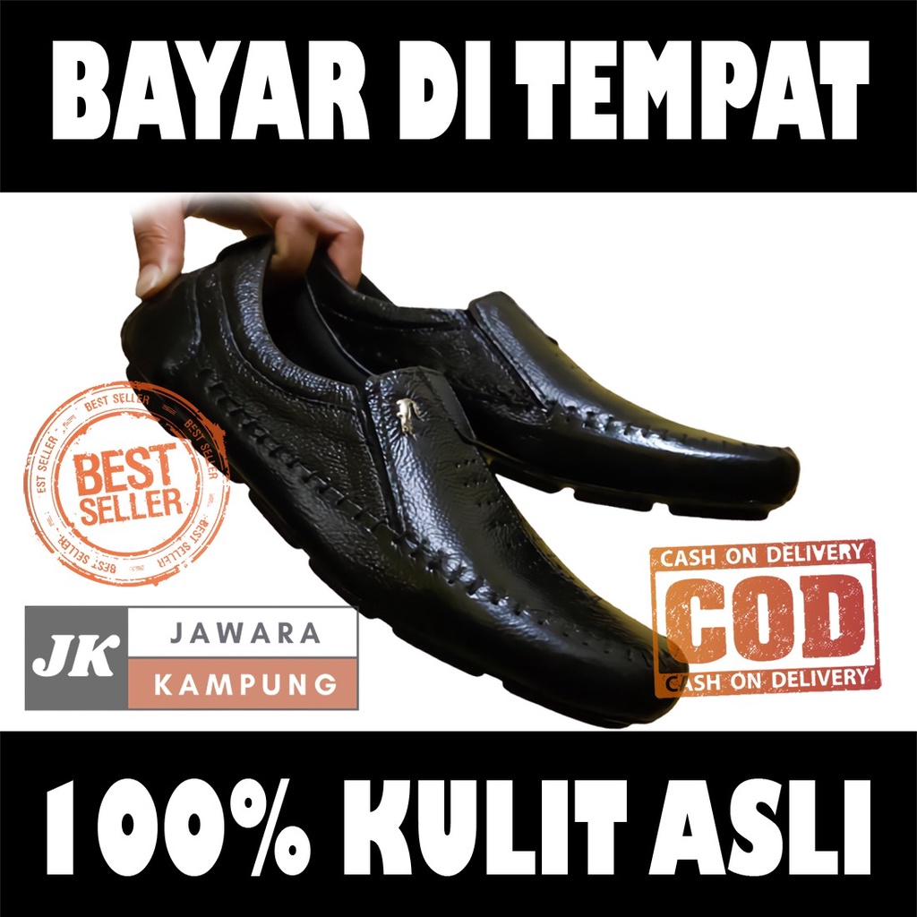 COD - SEPATU PANTOFEL PRIA KULIT ASLI - PANTOFEL PANSUS FORMAL KERJA KANTOR MODEL TERBARU KEKINIAN