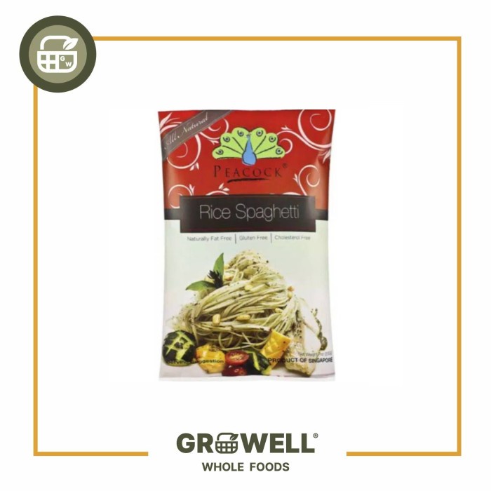 

Peacock Rice Spaghetti Bag 200Gr