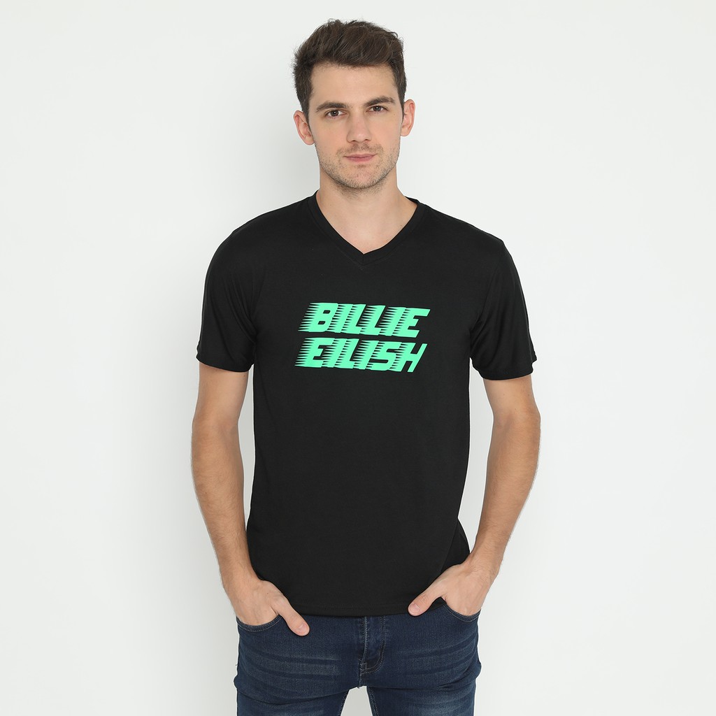 KAOS VNECK BILLIE EILISH NAME/ BILLIE EILISH / KAOS UNISEX