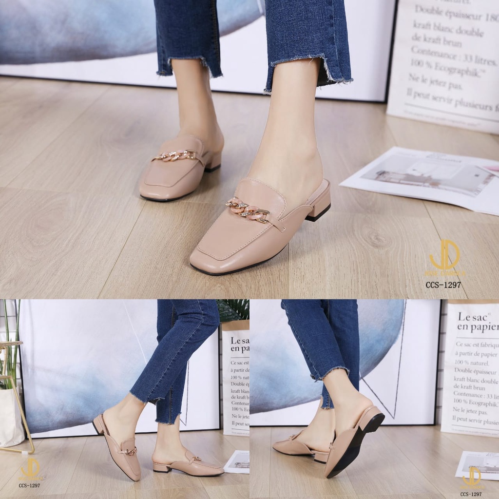 JOSE DAROCA Sepatu Heels Platform Mules Shoes # CCS-1297 # ORIGINAL