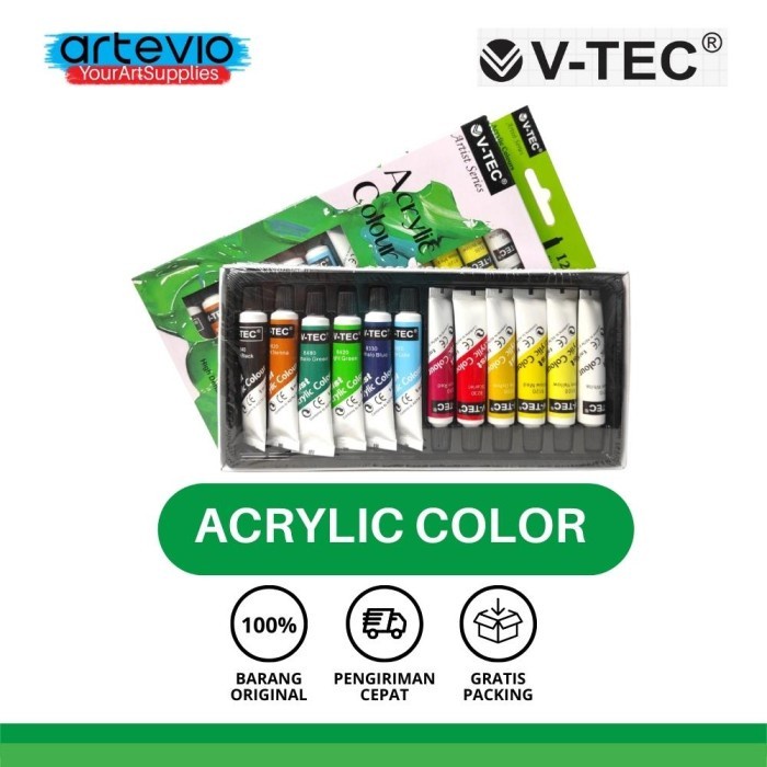 

Produk Terbaru Cat Akrilik V-Tec Artist Series / V-Tec Acrylic Colour 12X6 Ml