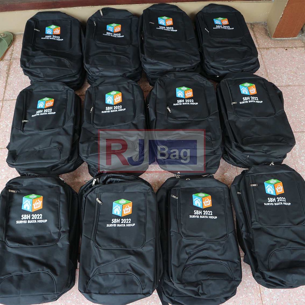 Ransel Custom Grosir Tas Polo Hitam SBH 2022 Survei Biaya Hitam Grosiran Murah Bagus Ransel Kerja Tas Gendong Pria Polo