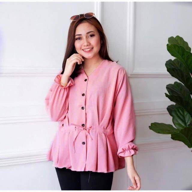 KIARA TOP// ATASAN WANITA CANTIK// KEMEJA WANITA MURAH// KIARA BLUOSE