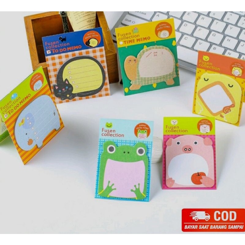 

Sticky Notes Memo Cartoon / Catatan Memo Tempel Motif lucu