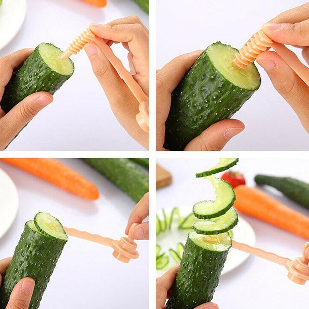 Kitchen Vegetable Carrot Spiral Slicer /  Potato Spiral Chips Slicer Cutter Home Gadgets Cooking Accessories