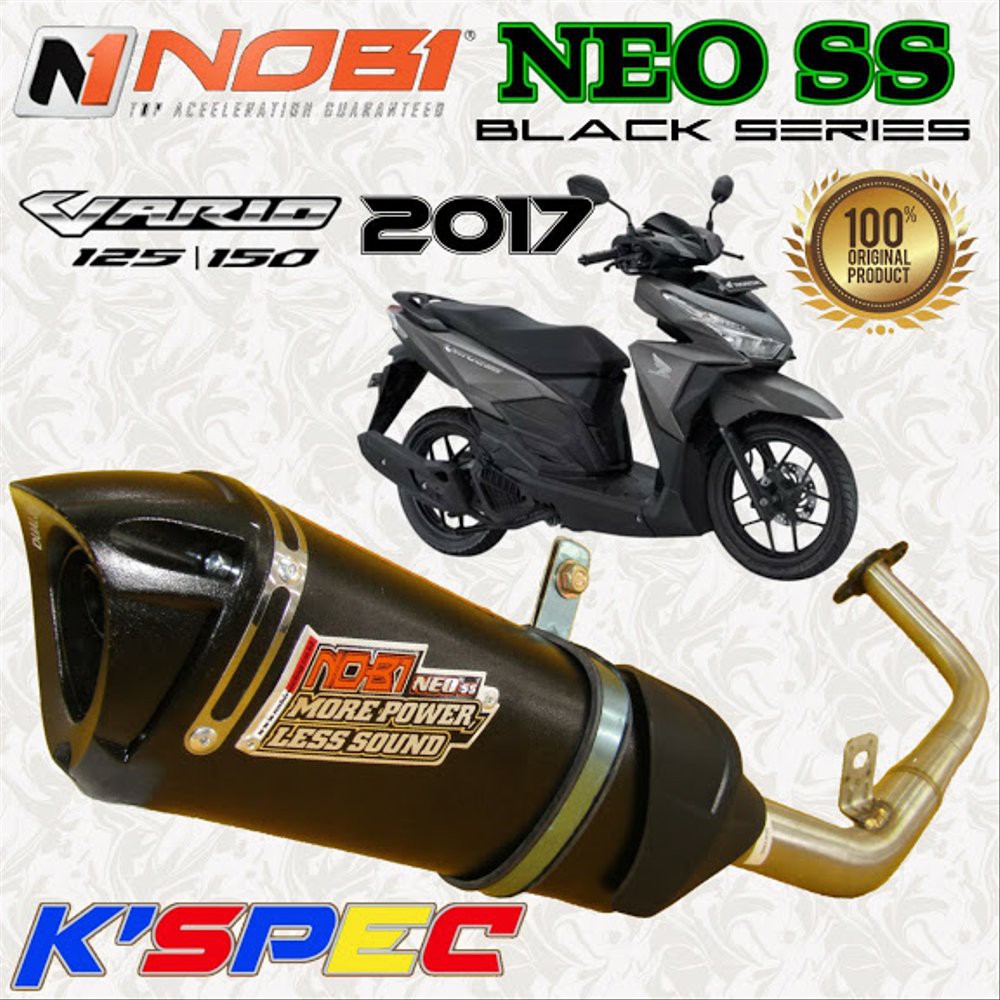 Nobi Neo SS Black Series VARIO 125 & VARIO 150 2017 Knalp bac 93