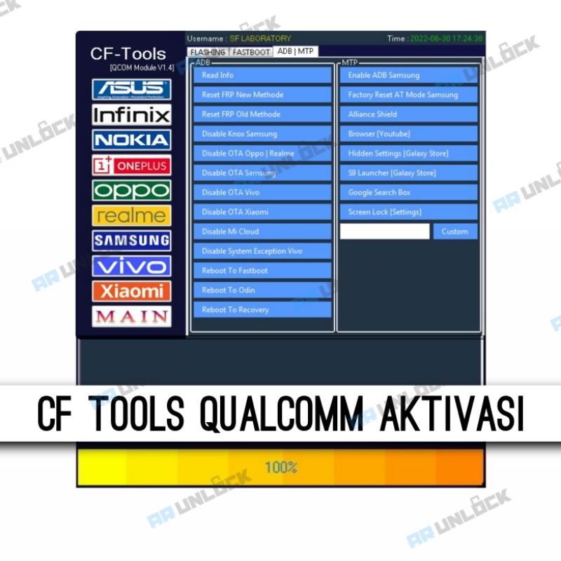 Jual AKTIVASI CF TOOLS QCOM / MTK MODULE REGISTRASI CF TOOL QUALCOMM ...